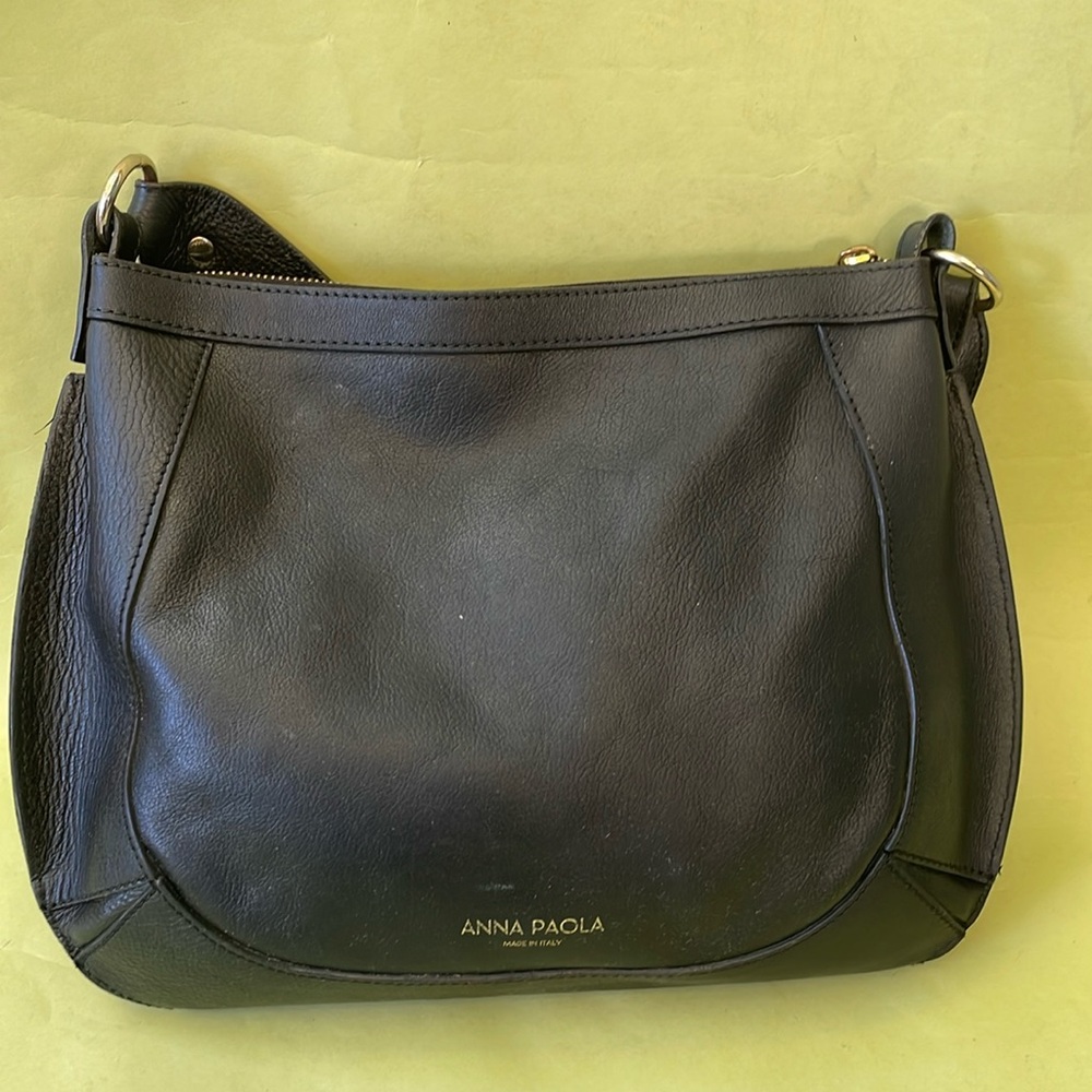 Vintage black Anna Paola pebbled leather bag - Picture 4 of 11